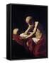 Saint Jerome Penitent-Caravaggio-Framed Stretched Canvas