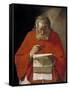 Saint Jerome Reading a Letter, Ca. 1628-1629-Georges de La Tour-Framed Stretched Canvas