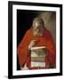 Saint Jerome Reading a Letter, Ca. 1628-1629-Georges de La Tour-Framed Giclee Print