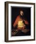 Saint Jerome Reading by Georges De La Tour-null-Framed Premium Photographic Print