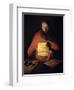 Saint Jerome Reading by Georges De La Tour-null-Framed Premium Photographic Print