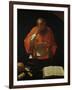 Saint Jerome Reading, Copy of a Lost Original-Georges de La Tour-Framed Giclee Print