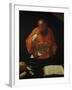 Saint Jerome Reading, Copy of a Lost Original-Georges de La Tour-Framed Giclee Print
