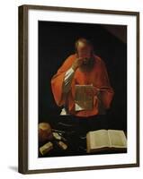 Saint Jerome Reading, Copy of a Lost Original-Georges de La Tour-Framed Giclee Print