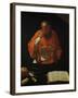 Saint Jerome Reading, Copy of a Lost Original-Georges de La Tour-Framed Giclee Print