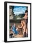 Saint Jerome Reading in a Landscape, C1480-1485-Giovanni Bellini-Framed Giclee Print