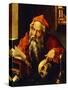 Saint Jerome-(attributed to) Joos Cleve-Stretched Canvas