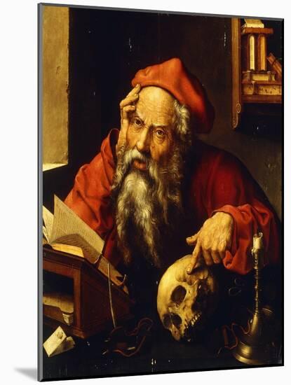 Saint Jerome-(attributed to) Joos Cleve-Mounted Giclee Print