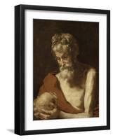 Saint Jérôme-Jusepe de Ribera-Framed Giclee Print