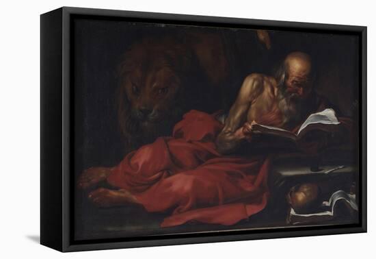 Saint Jerome-José de Ribera-Framed Stretched Canvas