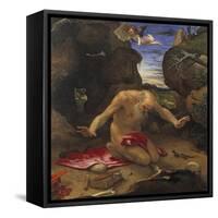 Saint Jerome-Lorenzo Lotto-Framed Stretched Canvas