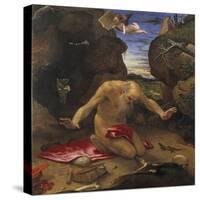 Saint Jerome-Lorenzo Lotto-Stretched Canvas