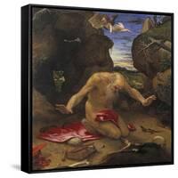 Saint Jerome-Lorenzo Lotto-Framed Stretched Canvas