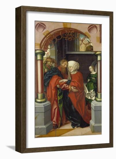 Saint Joachim and Saint Anne Meeting at the Golden Gate, 1512-Hans Fries-Framed Giclee Print