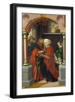 Saint Joachim and Saint Anne Meeting at the Golden Gate, 1512-Hans Fries-Framed Giclee Print