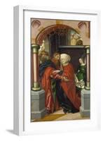 Saint Joachim and Saint Anne Meeting at the Golden Gate, 1512-Hans Fries-Framed Giclee Print