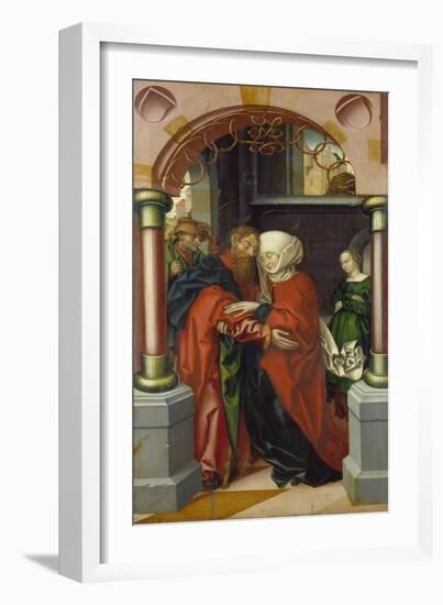 Saint Joachim and Saint Anne Meeting at the Golden Gate, 1512-Hans Fries-Framed Giclee Print