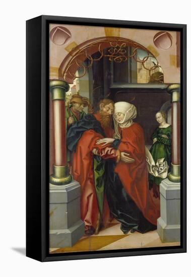 Saint Joachim and Saint Anne Meeting at the Golden Gate, 1512-Hans Fries-Framed Stretched Canvas