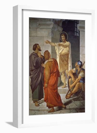 Saint John Baptist on Threshold of Prison-Cesare Maccari-Framed Giclee Print