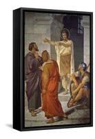 Saint John Baptist on Threshold of Prison-Cesare Maccari-Framed Stretched Canvas