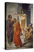 Saint John Baptist on Threshold of Prison-Cesare Maccari-Stretched Canvas