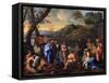 Saint John Baptizing the People, C1636-1637-Nicolas Poussin-Framed Stretched Canvas