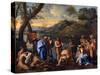 Saint John Baptizing the People, C1636-1637-Nicolas Poussin-Stretched Canvas