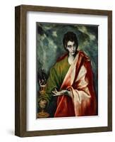 Saint John Evangelist, circa 1600-El Greco-Framed Giclee Print