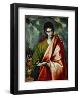 Saint John Evangelist, circa 1600-El Greco-Framed Giclee Print