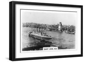 Saint John Harbour, New Brunswick, Canada, C1920S-null-Framed Giclee Print