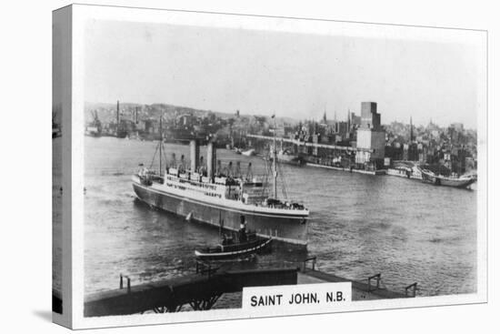 Saint John Harbour, New Brunswick, Canada, C1920S-null-Stretched Canvas