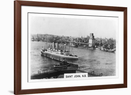 Saint John Harbour, New Brunswick, Canada, C1920S-null-Framed Giclee Print