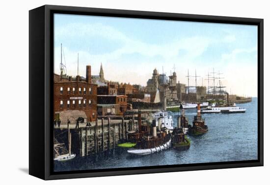 Saint John Harbour, Saint John, New Brunswick, Canada, C1900s-null-Framed Stretched Canvas