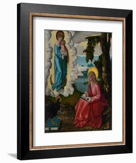 Saint John on Patmos, c.1511-Hans Baldung Grien-Framed Giclee Print