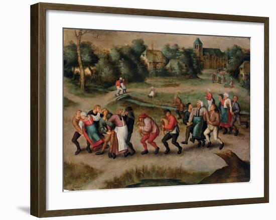 Saint John's Dancers in Molenbeeck, 1592-Pieter Brueghel the Younger-Framed Giclee Print