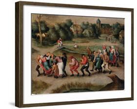 Saint John's Dancers in Molenbeeck, 1592-Pieter Brueghel the Younger-Framed Giclee Print