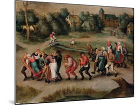 Saint John's Dancers in Molenbeeck, 1592-Pieter Brueghel the Younger-Mounted Giclee Print