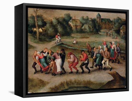 Saint John's Dancers in Molenbeeck, 1592-Pieter Brueghel the Younger-Framed Stretched Canvas