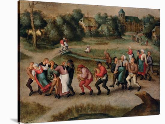 Saint John's Dancers in Molenbeeck, 1592-Pieter Brueghel the Younger-Stretched Canvas