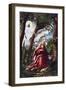 Saint John's Vision at Patmos-Hans Burgkmair-Framed Giclee Print