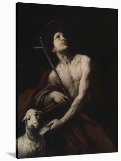 Saint John the Baptist, 17th century-Orazio Ferraro-Stretched Canvas