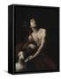 Saint John the Baptist, 17th century-Orazio Ferraro-Framed Stretched Canvas