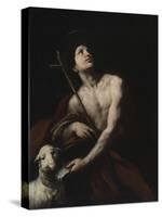 Saint John the Baptist, 17th century-Orazio Ferraro-Stretched Canvas