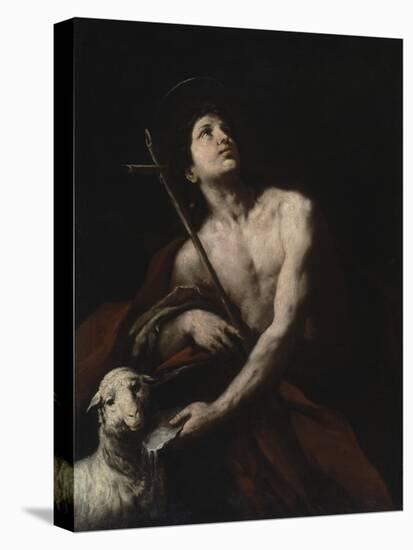 Saint John the Baptist, 17th century-Orazio Ferraro-Stretched Canvas