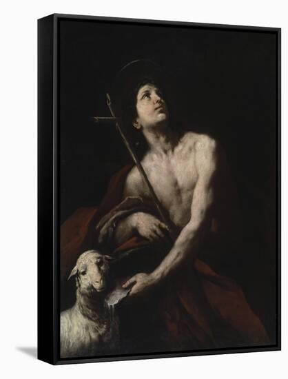 Saint John the Baptist, 17th century-Orazio Ferraro-Framed Stretched Canvas