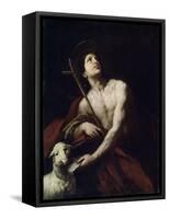 Saint John the Baptist, 17th Century-Orazio Ferraro-Framed Stretched Canvas