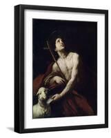 Saint John the Baptist, 17th Century-Orazio Ferraro-Framed Giclee Print