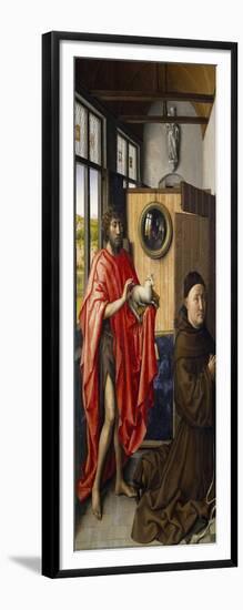 Saint John the Baptist and the Franciscan Heinrich Von Werl, 1437-Robert Campin-Framed Giclee Print