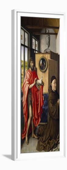 Saint John the Baptist and the Franciscan Heinrich Von Werl, 1437-Robert Campin-Framed Giclee Print