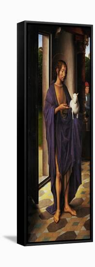 Saint John the Baptist, Detail from the Left Wing of the John Donne Triptych-Hans Memling-Framed Stretched Canvas